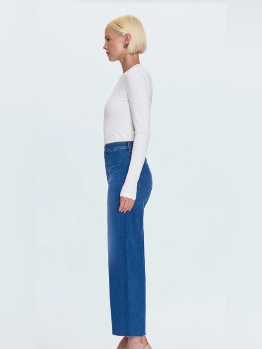 NWOT pistola Wide-Leg High-Rise Jeans in Blue Wash - Picture 13 of 17